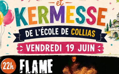 Flame à Collias